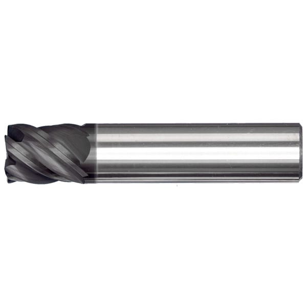 7/32x7/16x1/4x2 5FL .015 Corner Radius 45 Degree Helix HY5 W/Flat, PowerA